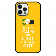 One Piece Usopp Phone Case For iPhone Samsung Galaxy Pixel OnePlus Vivo Xiaomi Asus Sony Motorola Nokia - Usopp Keep Calm But First Freak Out Yellow