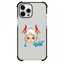 One Piece Yamato Phone Case For iPhone Samsung Galaxy Pixel OnePlus Vivo Xiaomi Asus Sony Motorola Nokia - Yamato Chibi Head Sticker
