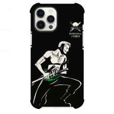 One Piece Zoro Phone Case For iPhone Samsung Galaxy Pixel OnePlus Vivo Xiaomi Asus Sony Motorola Nokia - Zoro Black And White Side Portrait