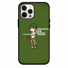 One Piece Zoro Phone Case For iPhone Samsung Galaxy Pixel OnePlus Vivo Xiaomi Asus Sony Motorola Nokia - Zoro Portrait Green Background