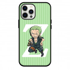 One Piece Zoro Phone Case For iPhone Samsung Galaxy Pixel OnePlus Vivo Xiaomi Asus Sony Motorola Nokia - Zoro Portrait Stripe Green Background