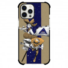 Outer Wilds Phone Case For iPhone Samsung Galaxy Pixel OnePlus Vivo Xiaomi Asus Sony Motorola Nokia - Outer Wilds The Protagonist On Space Blue Stripe Background