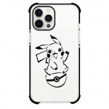Pokemon Pikachu Phone Case For iPhone Samsung Galaxy Pixel OnePlus Vivo Xiaomi Asus Sony Motorola Nokia - Pikachu Black And White Outline