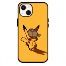 Pokemon Pikachu Phone Case For iPhone Samsung Galaxy Pixel OnePlus Vivo Xiaomi Asus Sony Motorola Nokia - Detective Pikachu Pixel Art