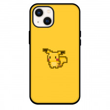 Pokemon Pikachu Phone Case For iPhone Samsung Galaxy Pixel OnePlus Vivo Xiaomi Asus Sony Motorola Nokia - Pikachu Pixel Art On Yellow Background