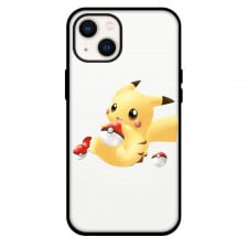 Pokemon Pikachu Phone Case For iPhone Samsung Galaxy Pixel OnePlus Vivo Xiaomi Asus Sony Motorola Nokia - Pikachu Playing With PokeBalls