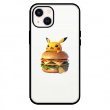 Pokemon Pikachu Phone Case For iPhone Samsung Galaxy Pixel OnePlus Vivo Xiaomi Asus Sony Motorola Nokia - Pikachu Sitting On A Burger