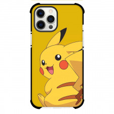 Pokemon Pikachu Phone Case For iPhone Samsung Galaxy Pixel OnePlus Vivo Xiaomi Asus Sony Motorola Nokia - Pikachu Turning Around on Yellow Background