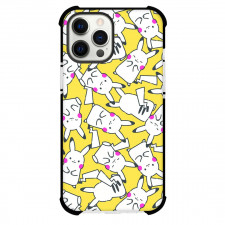 Pokemon Pikachu Phone Case For iPhone Samsung Galaxy Pixel OnePlus Vivo Xiaomi Asus Sony Motorola Nokia - White Pikachu Pattern Art