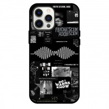 Arctic Monkeys Phone Case For iPhone Samsung Galaxy Pixel OnePlus Vivo Xiaomi Asus Sony Motorola Nokia - Arctic Monkeys Lyrics On Black Background