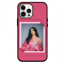 Dua Lipa Phone Case For iPhone Samsung Galaxy Pixel OnePlus Vivo Xiaomi Asus Sony Motorola Nokia - Dua Lipa Portrait On A Frame On Pink Background