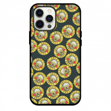 Guns N Roses Phone Case For iPhone Samsung Galaxy Pixel OnePlus Vivo Xiaomi Asus Sony Motorola Nokia - Guns N Roses Logo Pattern Art On Green Background