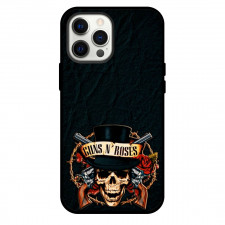 Guns N Roses Phone Case For iPhone Samsung Galaxy Pixel OnePlus Vivo Xiaomi Asus Sony Motorola Nokia - Guns N Roses Skull Wearing Hat Poster Black Background