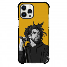 J Cole Phone Case For iPhone Samsung Galaxy Pixel OnePlus Vivo Xiaomi Asus Sony Motorola Nokia - J Cole Orange Pop Art