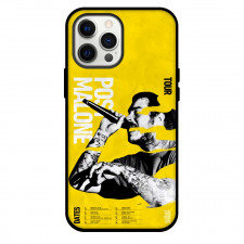 Post Malone Phone Case For iPhone Samsung Galaxy Pixel OnePlus Vivo Xiaomi Asus Sony Motorola Nokia - Post Malone Tour Poster Yellow Background