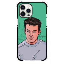 Matthew Perry Phone Case For iPhone Samsung Galaxy Pixel OnePlus Vivo Xiaomi Asus Sony Motorola Nokia - Matthew Perry Comic Art Green Background