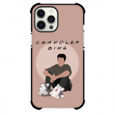 Matthew Perry Phone Case For iPhone Samsung Galaxy Pixel OnePlus Vivo Xiaomi Asus Sony Motorola Nokia - Matthew Perry Minimalist Art Brown Background