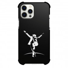 Michael Jackson Phone Case For iPhone Samsung Galaxy Pixel OnePlus Vivo Xiaomi Asus Sony Motorola Nokia - Michael Jackson Dancing Minimalist Art Black Background
