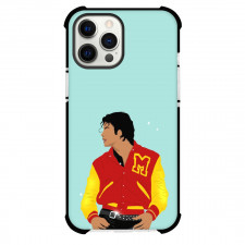 Michael Jackson Phone Case For iPhone Samsung Galaxy Pixel OnePlus Vivo Xiaomi Asus Sony Motorola Nokia - Michael Jackson Minimalist Art Cyan Background