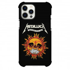 Metallica Phone Case For iPhone Samsung Galaxy Pixel OnePlus Vivo Xiaomi Asus Sony Motorola Nokia - Metallica Summer 94 Burning Skull Black Background