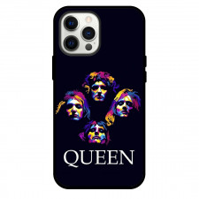 Queen Phone Case For iPhone Samsung Galaxy Pixel OnePlus Vivo Xiaomi Asus Sony Motorola Nokia - Queen Wpap Art On Black Background