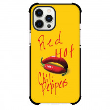 Red Hot Chili Pepper Phone Case For iPhone Samsung Galaxy Pixel OnePlus Vivo Xiaomi Asus Sony Motorola Nokia - Red Hot Chili Pepper Poster On Yellow Background