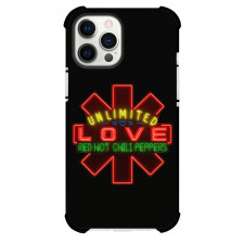 Red Hot Chili Pepper Phone Case For iPhone Samsung Galaxy Pixel OnePlus Vivo Xiaomi Asus Sony Motorola Nokia - Red Hot Chili Pepper Unlimited Love Neon Light On Black Background