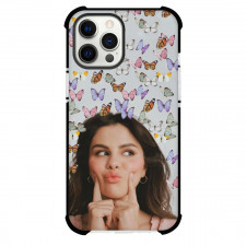 Selena Gomez Phone Case For iPhone Samsung Galaxy Pixel OnePlus Vivo Xiaomi Asus Sony Motorola Nokia - Selena Gomez Butterfly Background Portrait