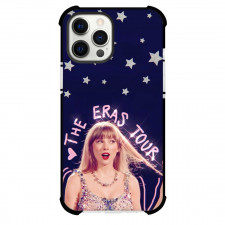 Taylor Swift Phone Case For iPhone Samsung Galaxy Pixel OnePlus Vivo Xiaomi Asus Sony Motorola Nokia - Taylor Swift Smiling Portrait On Blue Background The Eras Tour