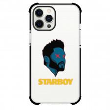 The Weeknd Phone Case For iPhone And Samsung Galaxy - The Weeknd Starboy Cross Eyes Pop Art On Red Background