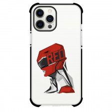 Red Power Rangers Phone Case For iPhone Samsung Galaxy Pixel OnePlus Vivo Xiaomi Asus Sony Motorola Nokia - Red Power Ranger PopHead Minimalist Art