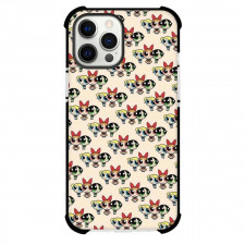 The Powerpuff Girls Phone Case For iPhone Samsung Galaxy Pixel OnePlus Vivo Xiaomi Asus Sony Motorola Nokia - The Powerpuff Girls Pattern Art On Beige Background
