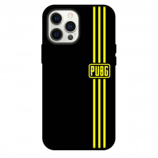 PUBG Phone Case For iPhone Samsung Galaxy Pixel OnePlus Vivo Xiaomi Asus Sony Motorola Nokia - PUBG Logo Yellow Stripe On Black Background