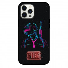 PUBG Phone Case For iPhone Samsung Galaxy Pixel OnePlus Vivo Xiaomi Asus Sony Motorola Nokia - PUBG Man Neon Light On Black Background