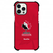 Rugby Rugby Canada Phone Case For iPhone Samsung Galaxy Pixel OnePlus Vivo Xiaomi Asus Sony Motorola Nokia - Team Logo On Red Background