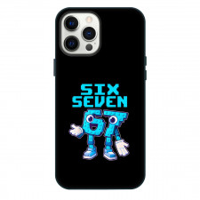 Roblox Steal A Brainrot Phone Case For iPhone Samsung Galaxy Pixel OnePlus Vivo Xiaomi Asus Sony Motorola Nokia - Six Seven Portrait In Black Background