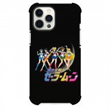 Sailor Moon Phone Case For iPhone Samsung Galaxy Pixel OnePlus Vivo Xiaomi Asus Sony Motorola Nokia - Sailor Moon Group Black Background