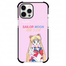 Sailor Moon Phone Case For iPhone Samsung Galaxy Pixel OnePlus Vivo Xiaomi Asus Sony Motorola Nokia - Sailor Moon Standing On Pink Background