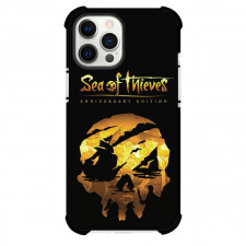 Sea of Thieves Phone Case For iPhone Samsung Galaxy Pixel OnePlus Vivo Xiaomi Asus Sony Motorola Nokia - Sea of Thieves Anniversary Edition Logo On Black Background