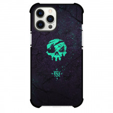 Sea of Thieves Phone Case For iPhone Samsung Galaxy Pixel OnePlus Vivo Xiaomi Asus Sony Motorola Nokia - Sea of Thieves Logo With Compass On Black Background