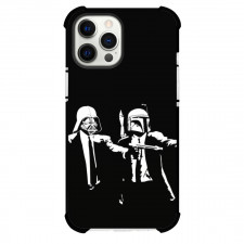 Star Wars Darth Vader Boba Fett Phone Case For iPhone Samsung Galaxy Pixel OnePlus Vivo Xiaomi Asus Sony Motorola Nokia - Darth Vader And Boba Fett X Pulp Fiction In Black White