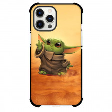 Star Wars Grogu Phone Case For iPhone Samsung Galaxy Pixel OnePlus Vivo Xiaomi Asus Sony Motorola Nokia - Grogu Standing In Desert Cartoon Art
