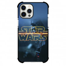 Star Wars Darth Vader Phone Case For iPhone Samsung Galaxy Pixel OnePlus Vivo Xiaomi Asus Sony Motorola Nokia - Star Wars Logo On Darth Vader Background