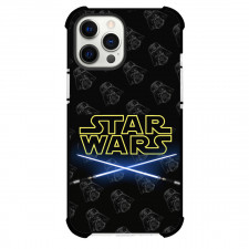 Star Wars Darth Vader Phone Case For iPhone Samsung Galaxy Pixel OnePlus Vivo Xiaomi Asus Sony Motorola Nokia - Star Wars Logo Darth Vader Pattern Background