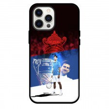 Novak Djokovic Phone Case For iPhone Samsung Galaxy Pixel OnePlus Vivo Xiaomi Asus Sony Motorola Nokia - Novak Djokovic Standing Behind Trophy