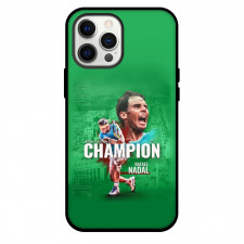 Rafael Nadal Phone Case For iPhone Samsung Galaxy Pixel OnePlus Vivo Xiaomi Asus Sony Motorola Nokia - Rafael Nadal Italian Open Champion Green Background