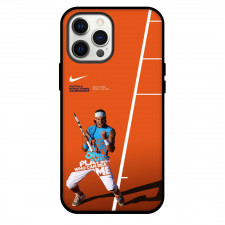 Rafael Nadal Phone Case For iPhone Samsung Galaxy Pixel OnePlus Vivo Xiaomi Asus Sony Motorola Nokia - Rafael Nadal Shouting I'm The Only Player Orange Background