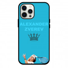 Alexander Zverev Phone Case For iPhone Samsung Galaxy Pixel OnePlus Vivo Xiaomi Asus Sony Motorola Nokia - Alexander Zverev King Blue Background