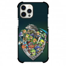 The Legend of Zelda Phone Case For iPhone Samsung Galaxy Pixel OnePlus Vivo Xiaomi Asus Sony Motorola Nokia - The Legend of Zelda All Characters In A Shield