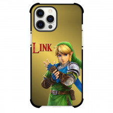 The Legend of Zelda Link Phone Case For iPhone Samsung Galaxy Pixel OnePlus Vivo Xiaomi Asus Sony Motorola Nokia - Link Standing On Yellow Background
